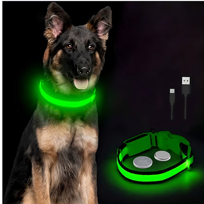 Collar LED Recargable para Perros